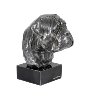 Bullmastiff figurki srebrne na kamieniu Art-Dog